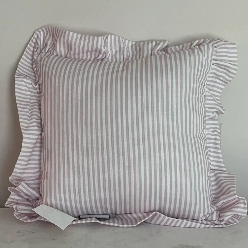 Valerie Amelia ‘I Love You So Match’ Decorative Pillow w Ruffle Edge